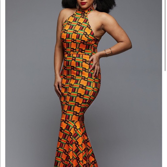 kente mermaid dress